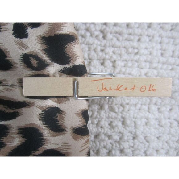 Entro Vest Jacket Womens‎ Small Cheetah Print Zip Up Outdoor Polyester Boutique - Picture 9 of 9